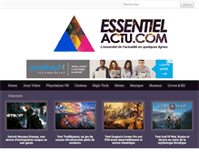 Tablet Screenshot of essentielactu.com